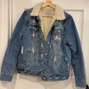 Fleeced lines Jean jacket
